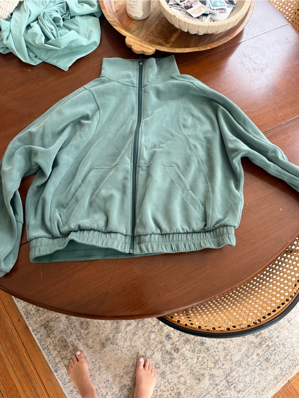 lululemon athletica Sage Green Bomber Jacket
